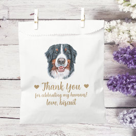 Huwelijksgunstzak voor honden bedankzakje