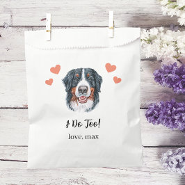 Huwelijksgunstzak voor honden bedankzakje