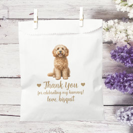 Huwelijksgunstzak voor honden bedankzakje