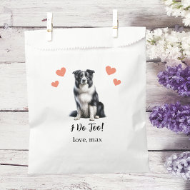 Huwelijksgunstzak voor honden bedankzakje