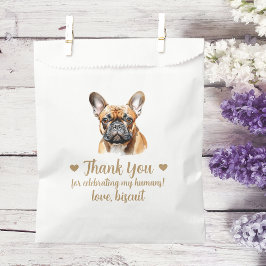 Huwelijksgunstzak voor honden bedankzakje