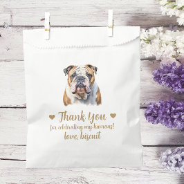Huwelijksgunstzak voor honden bedankzakje