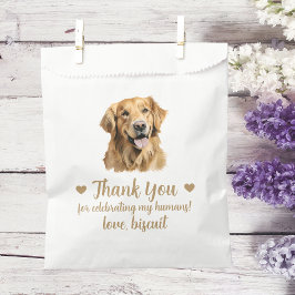 Huwelijksgunstzakje voor honden bedankzakje