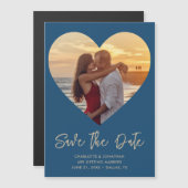 Huwelijkshart Bewaar de datum Foto Magnetische Kaa (Voorkant / Achterkant)