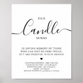 Huwelijksherdenking Persoonlijk Deze Kaars BrandT Poster (Voorkant)