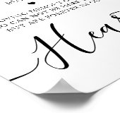 Huwelijksherdenking Voor altijd in ons hart Deze k Poster (Hoek)