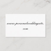 Huwelijksherinnering Invoegen voor uitnodigingen o (Achterkant)