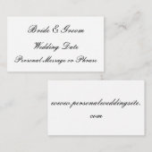 Huwelijksherinnering Invoegen voor uitnodigingen o (Voorkant / Achterkant)