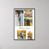 Huwelijksherinneringen Aangepaste Collage Canvas Afdruk (Voorkant)