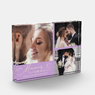 Huwelijksherinneringen gemaakt met Liefde Wisteria Fotoblokken