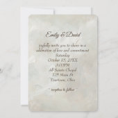 Huwelijkshertengewei met bruidsboeket kaart (Achterkant)