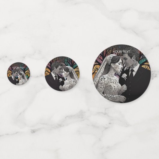 Huwelijksideeën en Geschenken Confetti (Achterkanten)