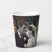 Huwelijksideeën en Geschenken Papieren Bekers (Achterkant)