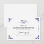 Huwelijksinfo kaart (Voorkant / Achterkant)