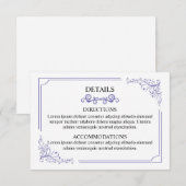 Huwelijksinfo kaart (Voorkant / Achterkant)