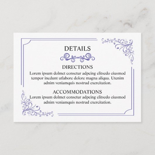 Huwelijksinfo kaart (Voorkant)