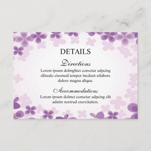 Huwelijksinfo kaart (Voorkant)