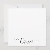 Huwelijksinformatie Elegante Scriptbijlage Kaart (Achterkant)