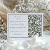 Huwelijksinformatiekaart geïnspireerd door William Informatiekaartje