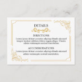 Huwelijksinformatiekaart Informatiekaartje (Voorkant)