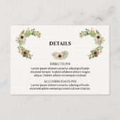 Huwelijksinformatiekaart Informatiekaartje (Voorkant)