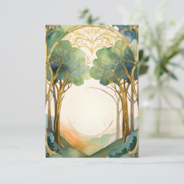 Huwelijksingang Bos Art Nouveau Kaart
