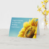 Huwelijksjubileum 65 jaar / Of kaart voor elk ande (Gele Bloem)