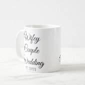 Huwelijksjubileum Aangepaste Retro Koffiemok (Voorkant links)