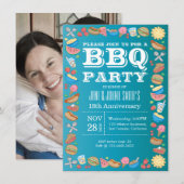 Huwelijksjubileum BBQ Verjaardagsfeest Barbecue Kaart (Voorkant / Achterkant)
