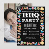 Huwelijksjubileum BBQ Verjaardagsfeest Barbecue Kaart (Voorkant / Achterkant)