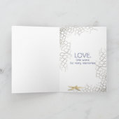 huwelijksjubileum bericht in een fles kaart (Binnen)