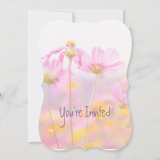 Huwelijksjubileum Cosmos Tuin Bloem Kaart (Voorkant)