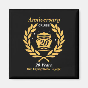 Huwelijksjubileum Cruise 20 Jaar Huwelijksfeest 20 Magneet