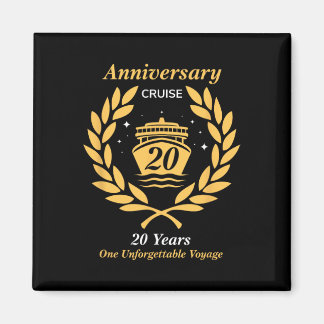 Huwelijksjubileum Cruise 20 Jaar Huwelijksfeest 20 Magneet