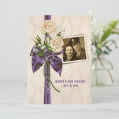 Huwelijksjubileum feest fotolijst kaart (Staand voorkant)