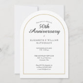 Huwelijksjubileum Foto Boog voor elk jaar Kaart (Achterkant)