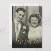 Huwelijksjubileum Foto Elke Jaar Doen We Nog Steed Kaart (Voorkant)