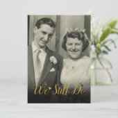 Huwelijksjubileum Foto Elke Jaar Doen We Nog Steed Kaart (Staand voorkant)