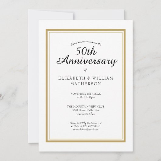 Huwelijksjubileum Foto Elke Jaar Doen We Nog Steed Kaart (Achterkant)