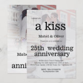 Huwelijksjubileum Foto Moderne Chic Uitnodiging (Voorkant / Achterkant)