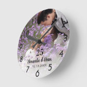 Huwelijksjubileum foto ronde klok (Hoek)