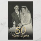 Huwelijksjubileum Foto Uitnodiging Elk Jaar Budget (Voorkant)