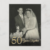 Huwelijksjubileum Foto Uitnodiging voor elk jaar (Voorkant)