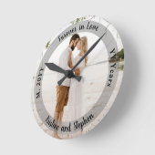 Huwelijksjubileum Foto voor altijd Verliefd Ronde Klok (Hoek)