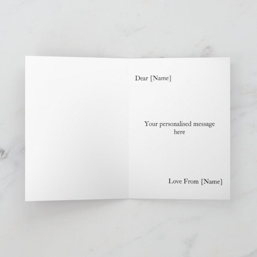 Huwelijksjubileum fotokaart 3 jaar kaart (Binnen)