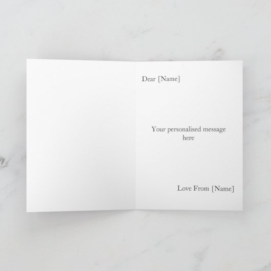 Huwelijksjubileum fotokaart 5 jaar kaart (Binnen)