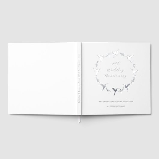 Huwelijksjubileum gastboek 25 jaar gastenboek (Volledig)