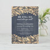 Huwelijksjubileum Goud blad Kaart (Staand voorkant)