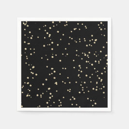 Huwelijksjubileum Gouden Glitter Papier Servet