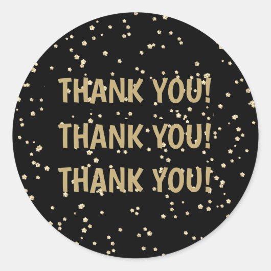 Huwelijksjubileum Gouden Glitters Ronde Sticker (Voorkant)